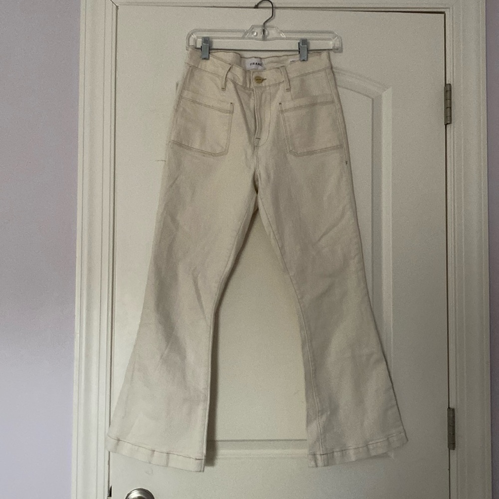 Frame Denim Le Bardot Crop Flare Jeans - 26